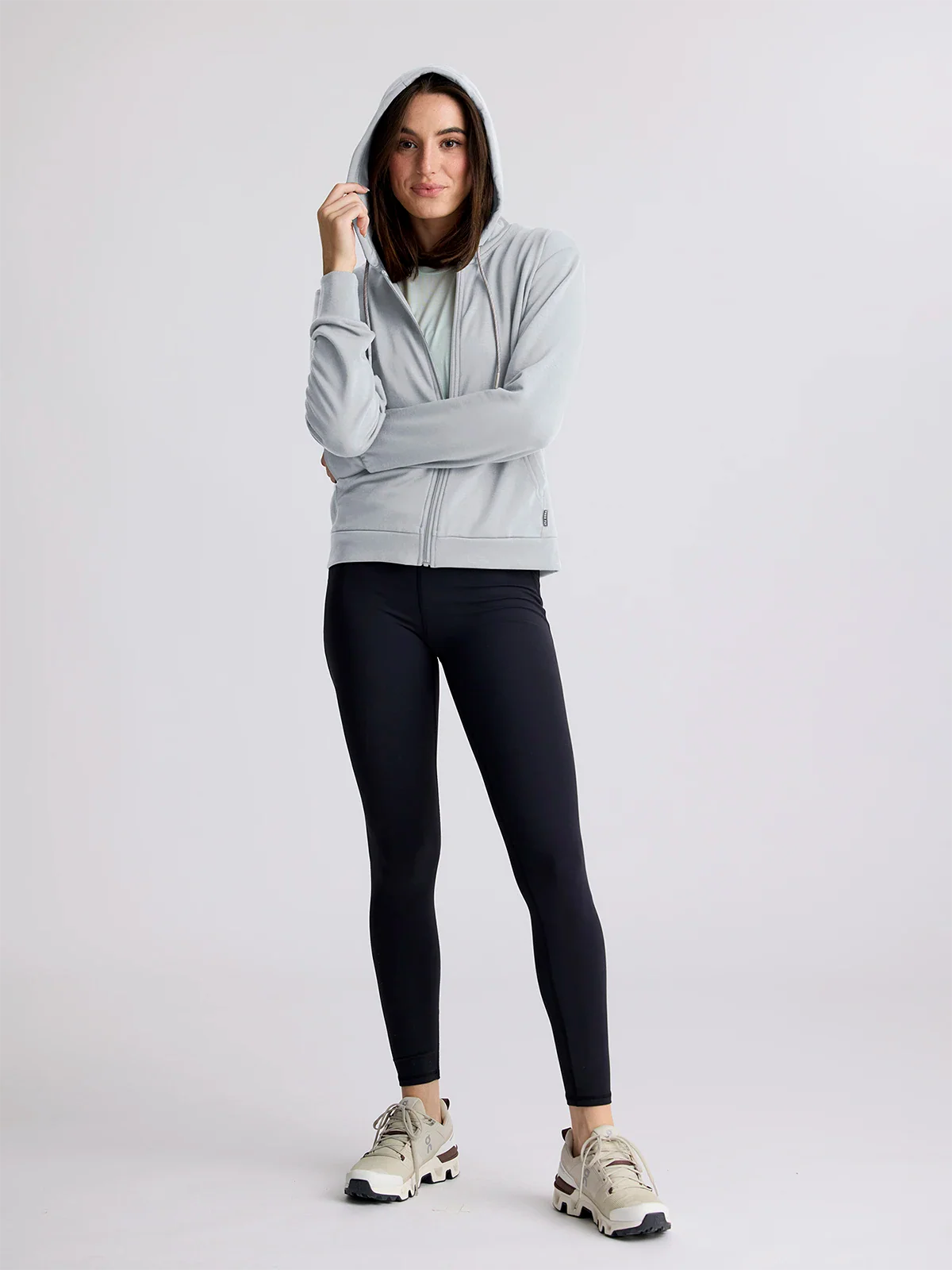 Free Fly W Bamboo LW Fleece Zip Hoodie HEATHER GREY