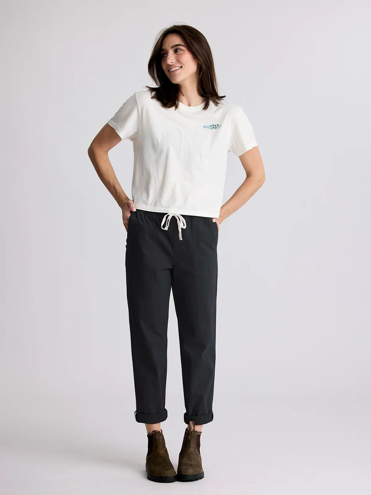 Free Fly W Pacifica Twill Pant BLACK SAND