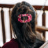 Teleties Medium Flat Round Hair Clip GARDEN GLAM
