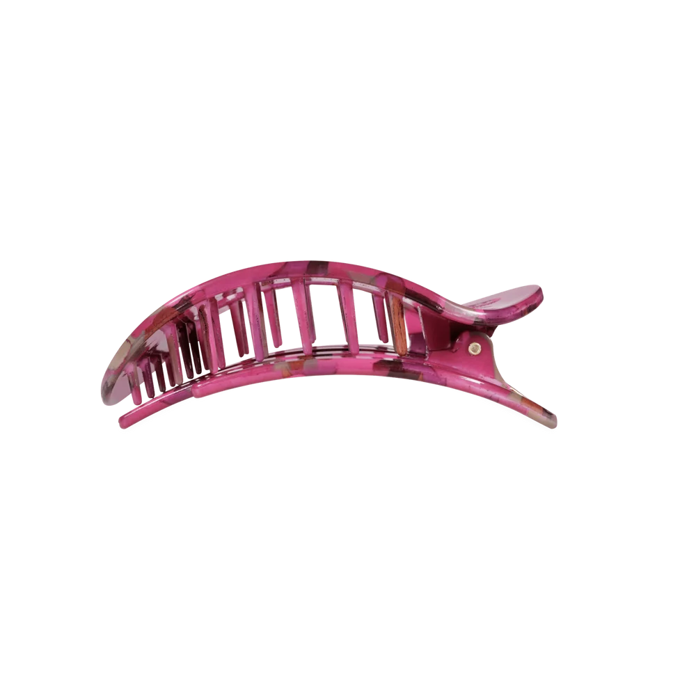 Teleties Medium Flat Round Hair Clip GARDEN GLAM