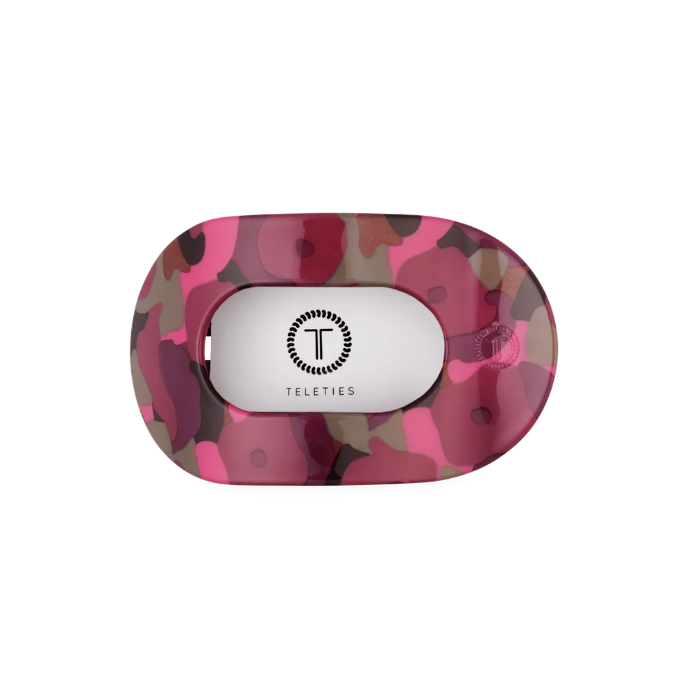 Teleties Medium Flat Round Hair Clip GARDEN GLAM