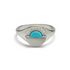 Pura Vida Gemstone Sunset Signet Ring SILVER