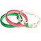 Lilies & Roses Christmas Tree Bangles PINK