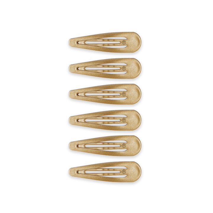 Teleties Snap Clip 6-Pack GOLD