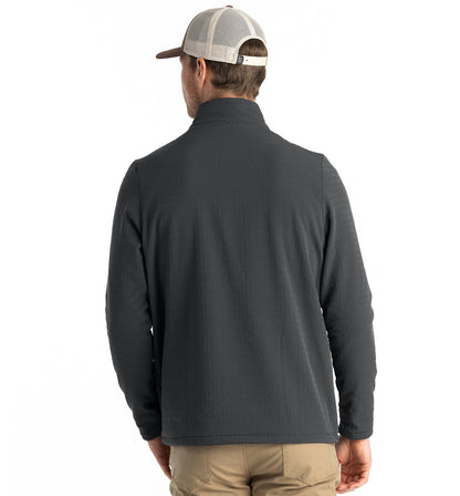 Free Fly M Gridback Fleece Snap Pullover BLACK SAND