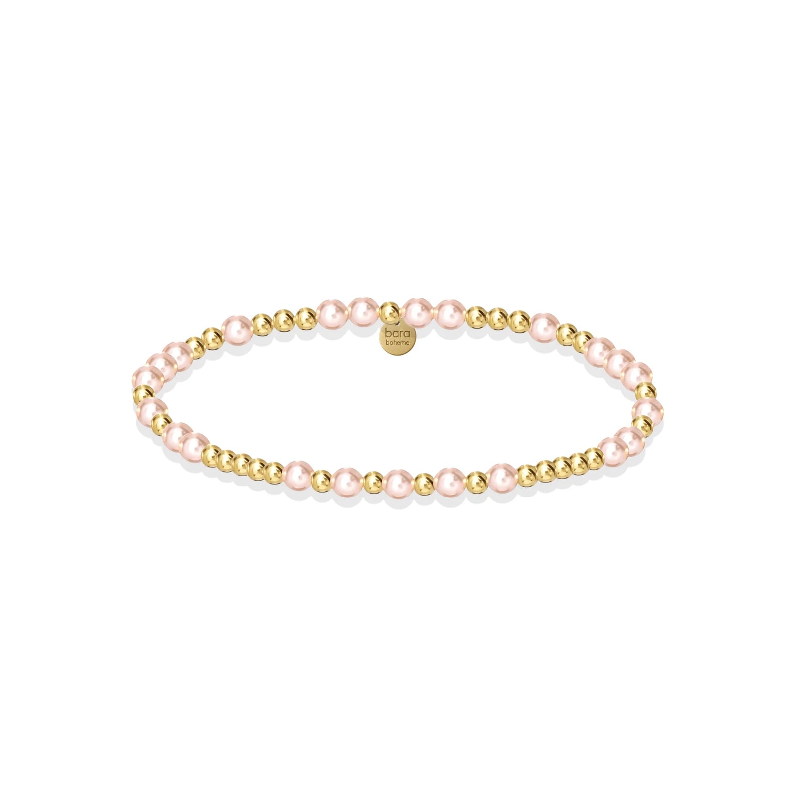 Bara Boheme Melanie Pink Pearl Beaded Gold Filled