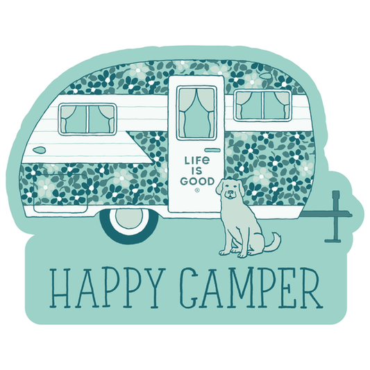 Life is Good Sticker Happy Camper