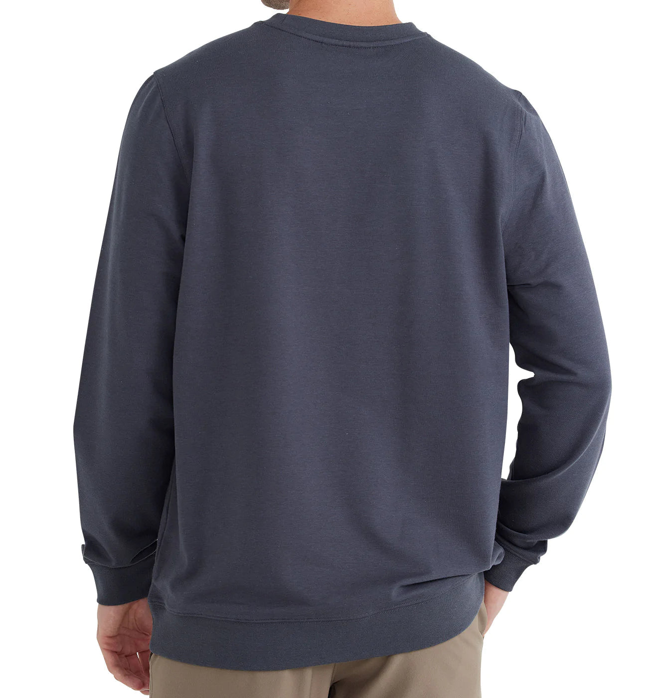 Free Fly M Bamboo Heritage Fleece Crew GRAPHITE