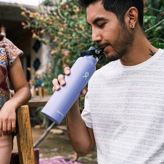 Hydro Flask 24oz Standard Mouth Flex Straw Cap AGAVE