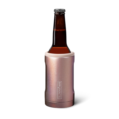 BruMate Hopsulator Bott'l 12 oz GLITTER ROSE GOLD