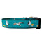 Preston Dog Collar Seagulls TURQUOISE/ORANGE