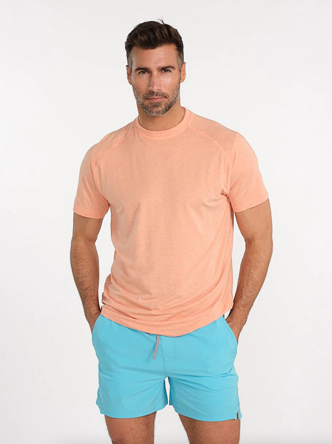 Tasc M SS Carrollton Tee SUNRISE HEATHER