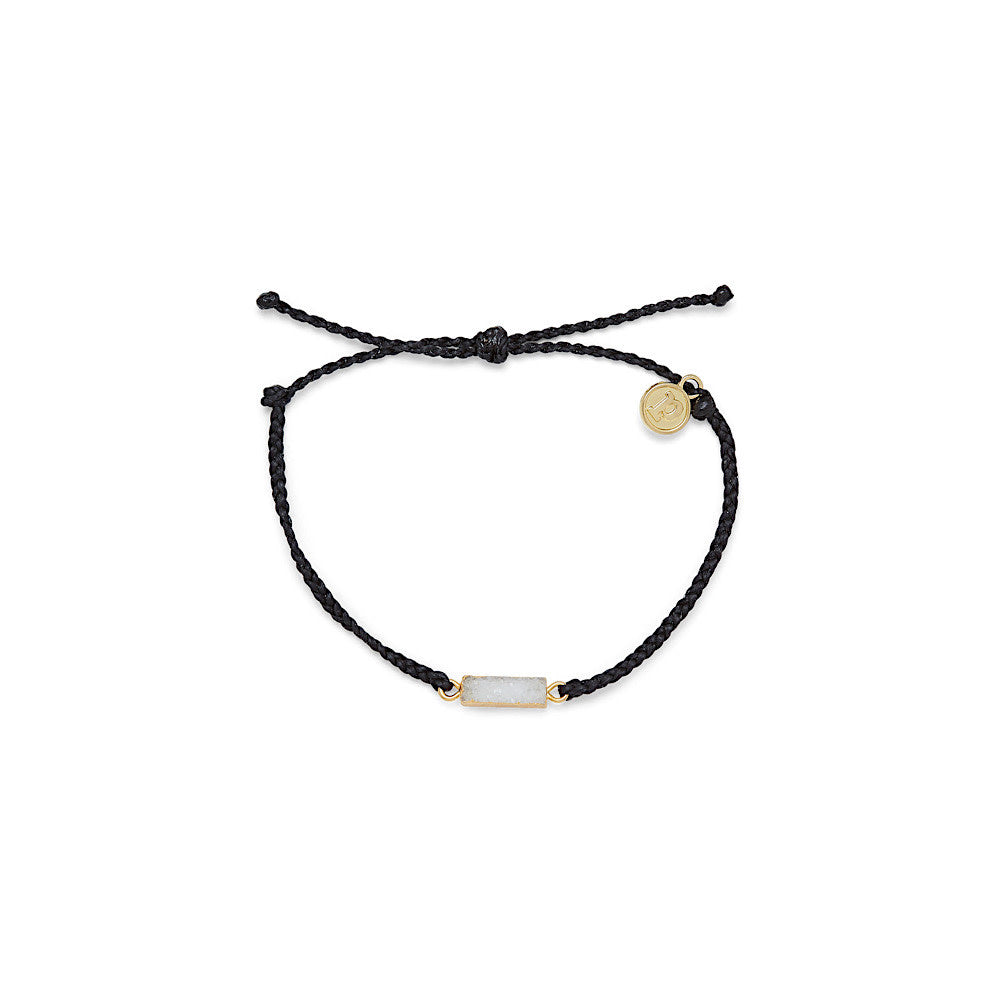 Pura Vida Gold Druzy Bracelet BLACK