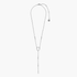 Pura Vida Crystal Lariat Choker SILVER