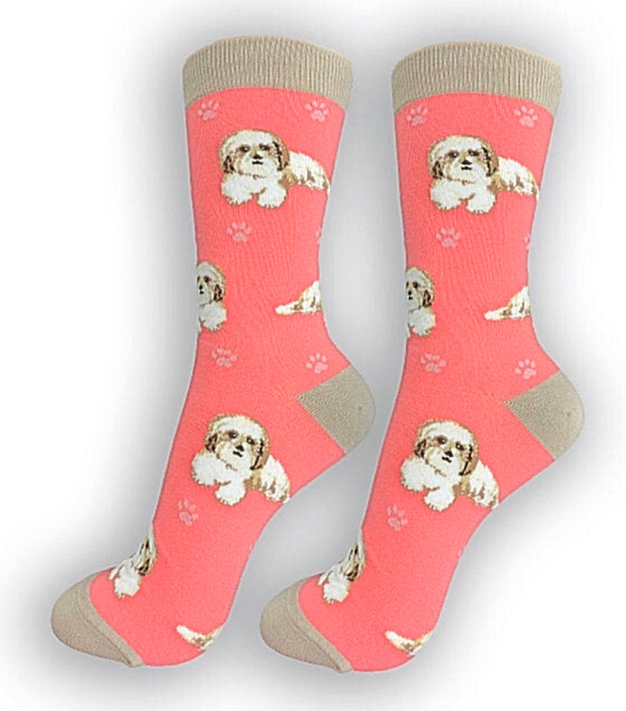 HappyTails Socks SHIH TZU TAN