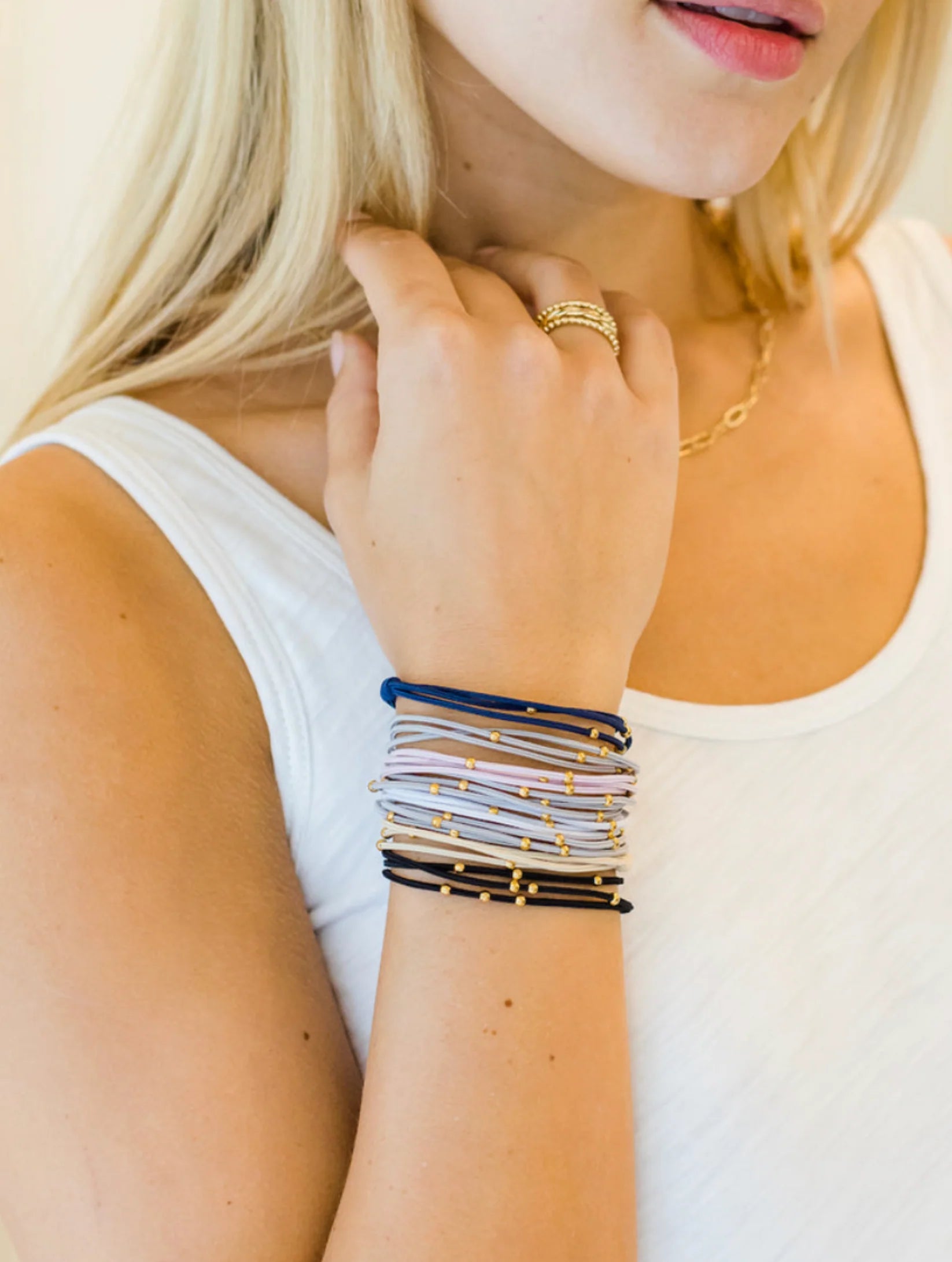 Erin Gray Pony Hair Band Bracelet ASSORTED