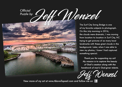 Above Topsail Surf City Swing Bridge Puzzle