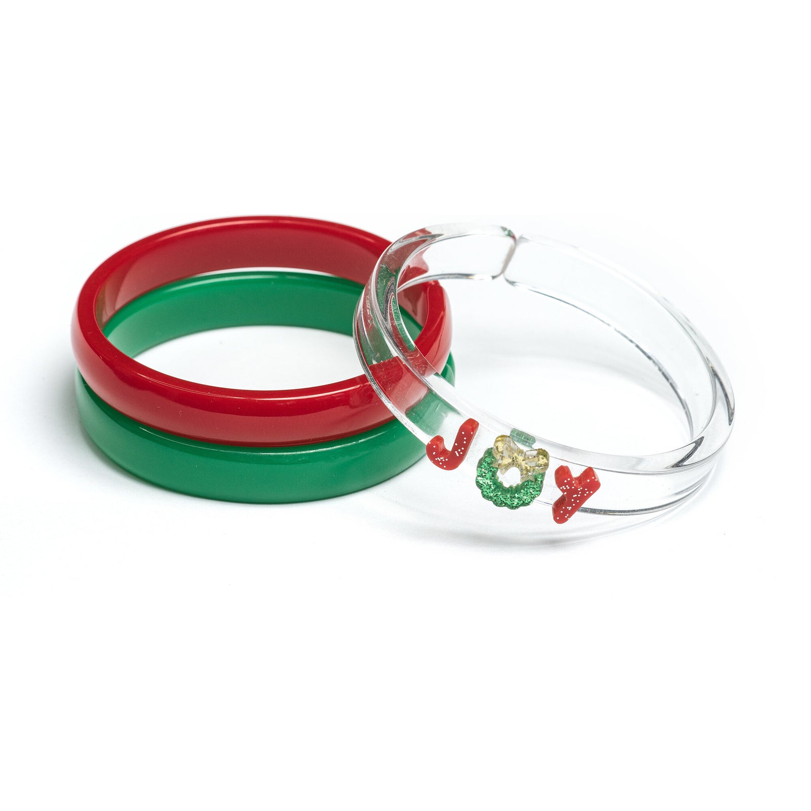 Lilies & Roses Joy Red Green Mix Bangles