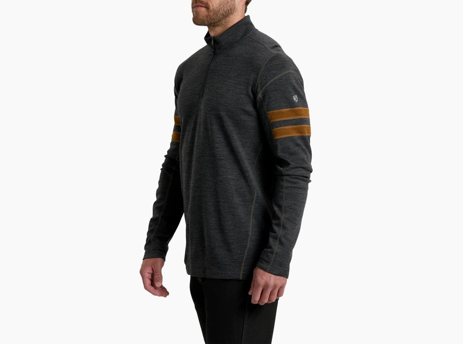 KUHL M Kuhl Team Merino 1/4 Zip CAST IRON