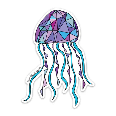 The Happy Sea 3" Jellyfish Sticker