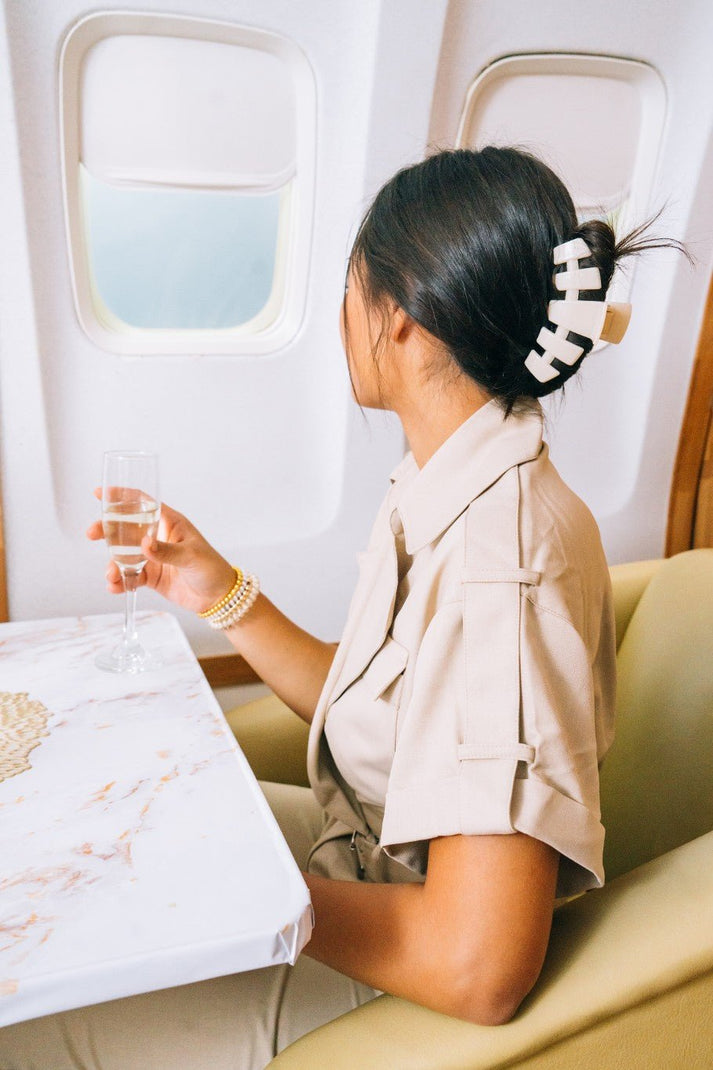 Teleties Classic Large Hair Clip JET BLACK