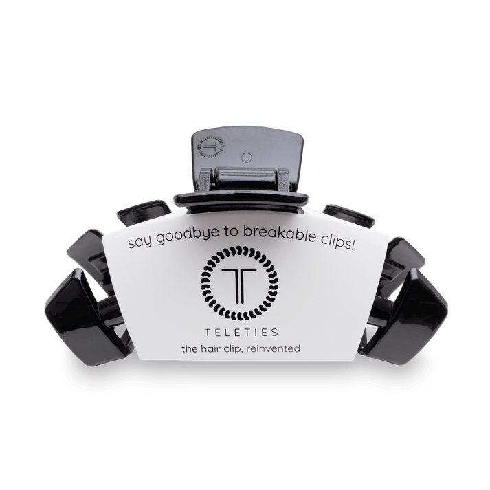 Teleties Classic Large Hair Clip JET BLACK