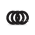 Teleties Large Nylon JET BLACK