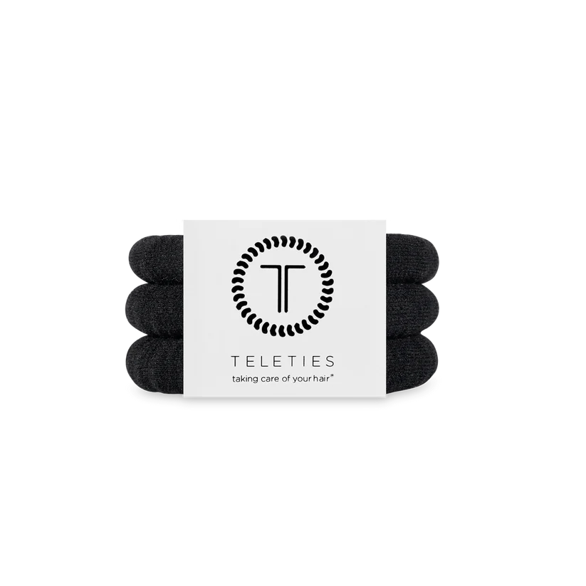 Teleties Small Nylon JET BLACK
