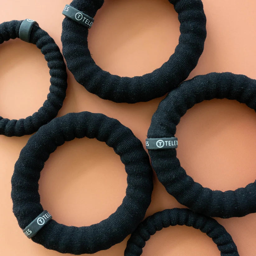 Teleties Small Nylon JET BLACK