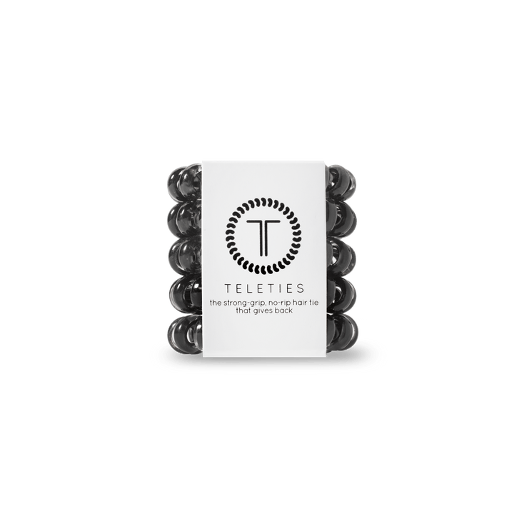 Teleties Tiny 5-Pack JET BLACK
