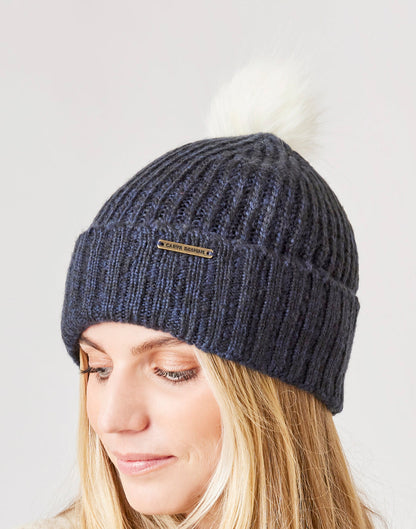 Carve Designs W Lucy Beanie NAVY HEATHER