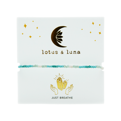 Lotus & Luna Goddess Bracelet JUST BREATHE