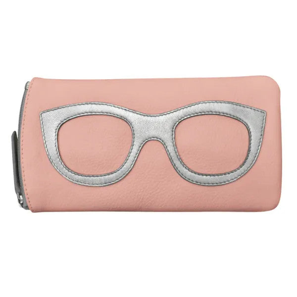 ili New York Eyeglass Case BLUSH/SILVER