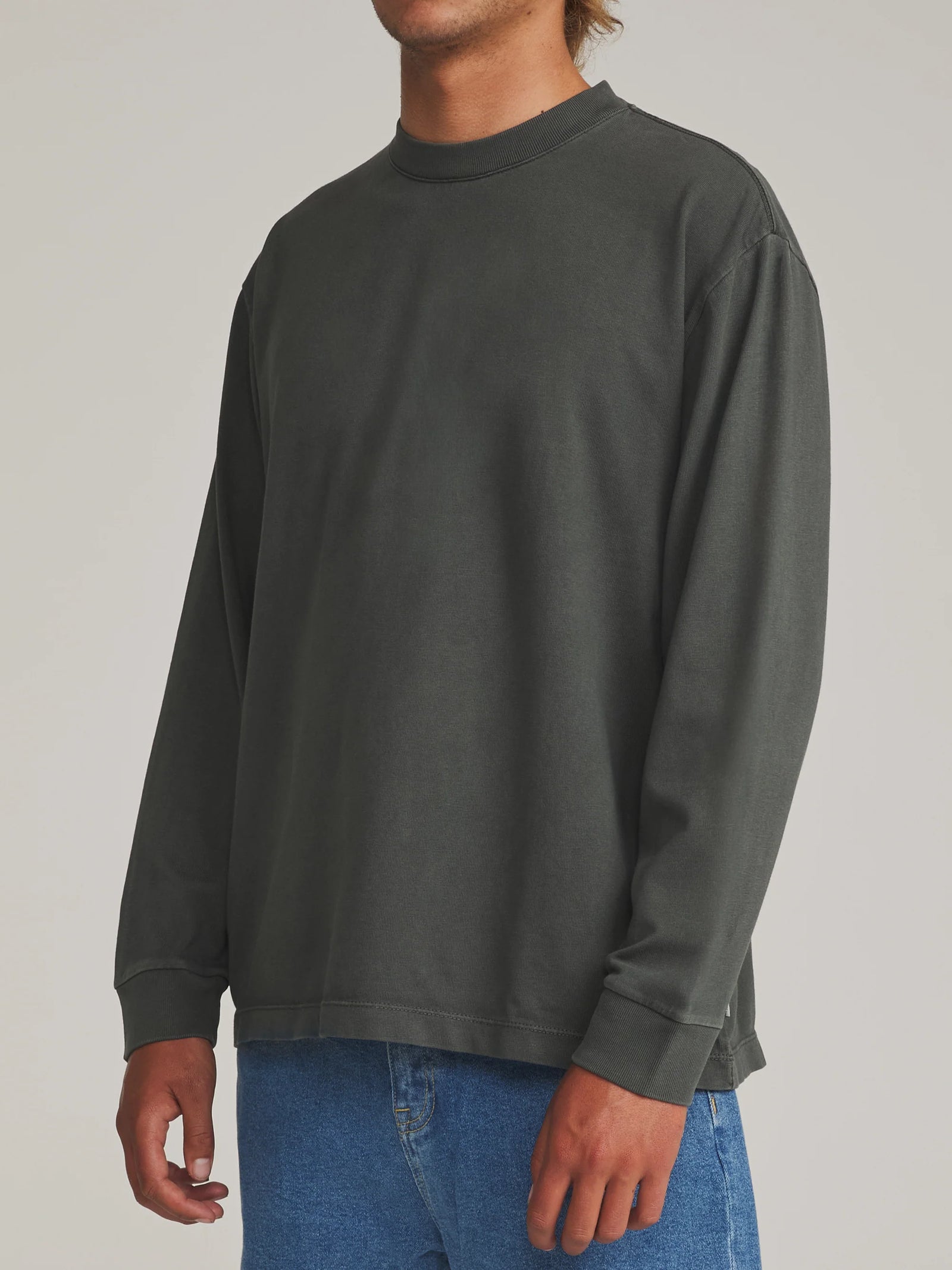 Katin M LS Trek Box Fit Tee GRAPHITE VINTAGE WASH