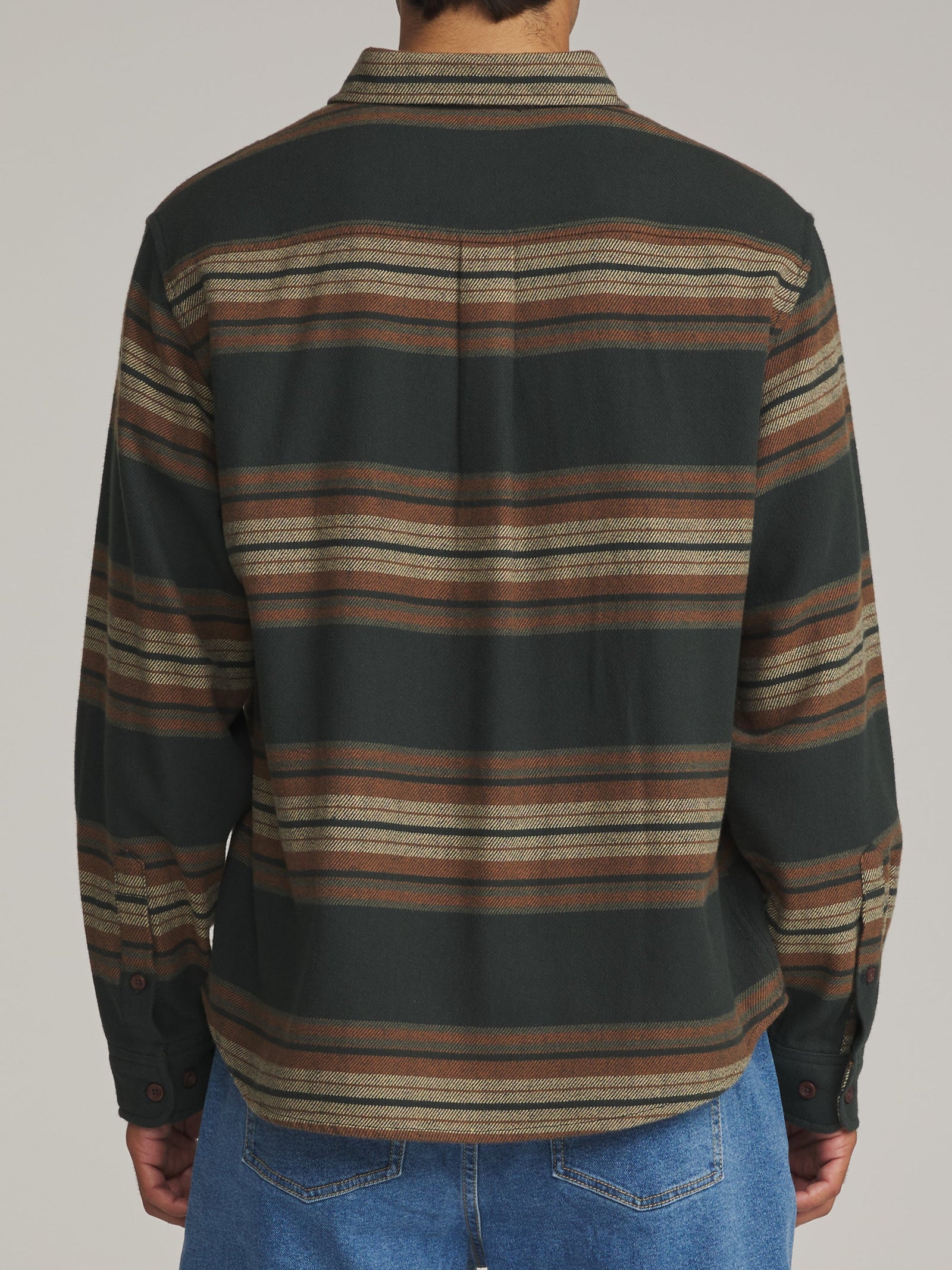 Katin M LS Sierra Flannel BLACK WASH