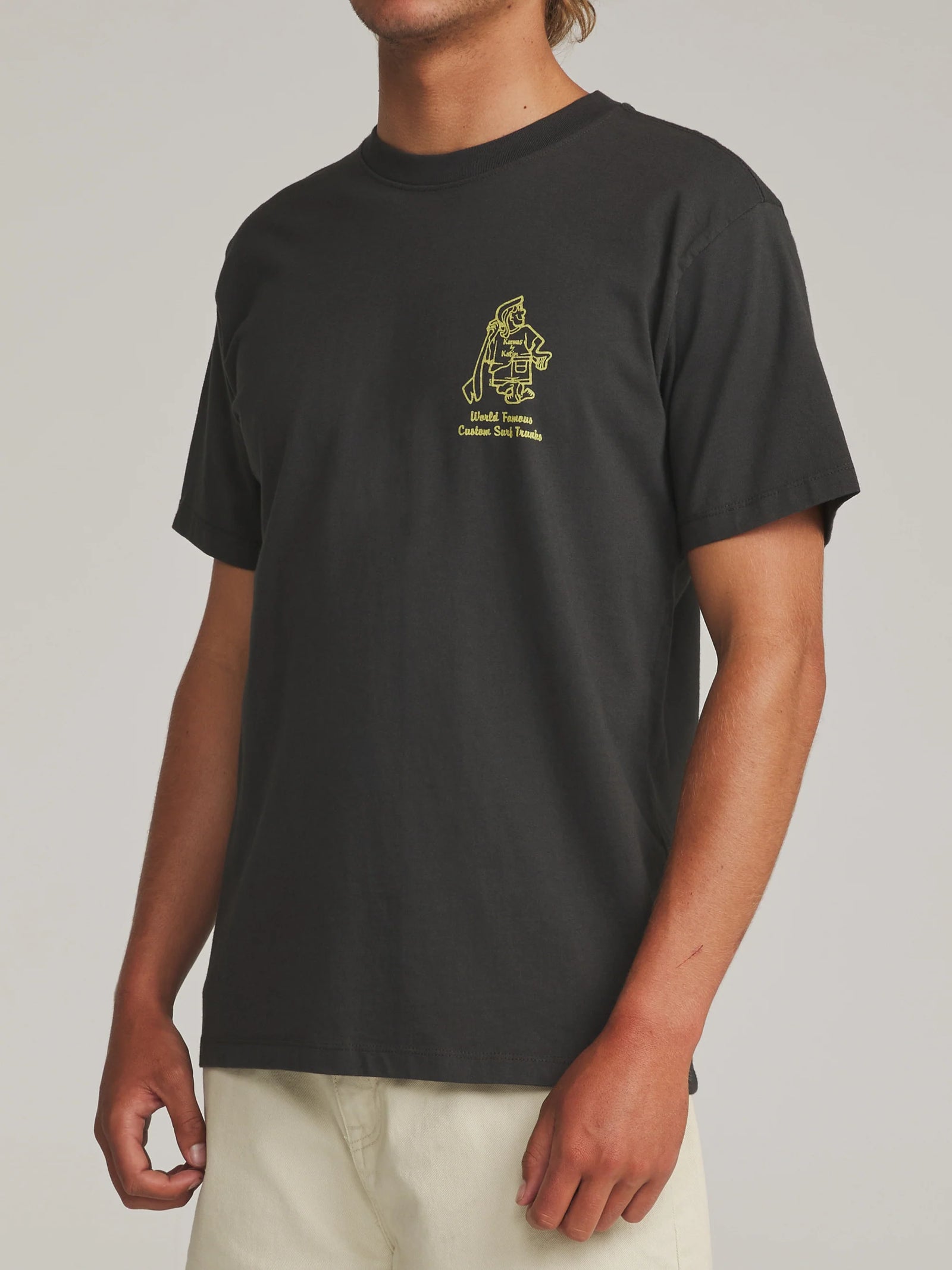 Katin M SS Rag Tee BLACK WASH