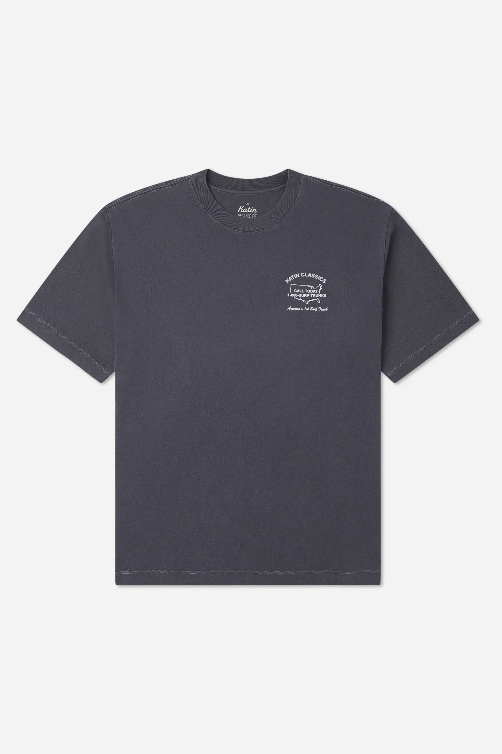Katin M SS State Box Tee POLAR NAVY VINTAGE WASH