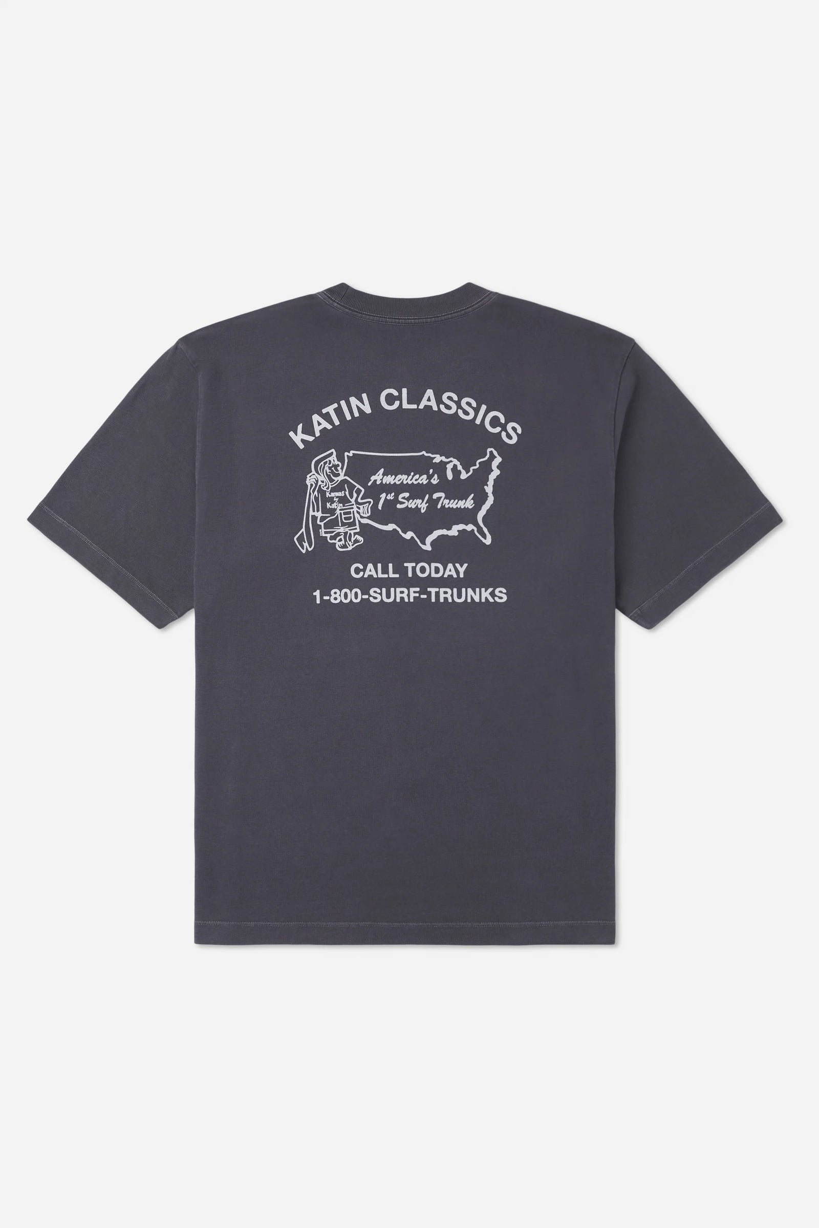 Katin M SS State Box Tee POLAR NAVY VINTAGE WASH