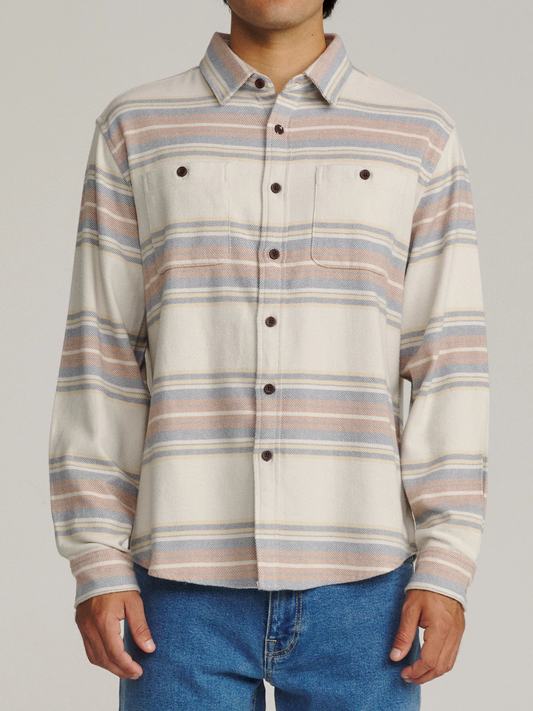 Katin M LS Sierra Flannel BIRCH