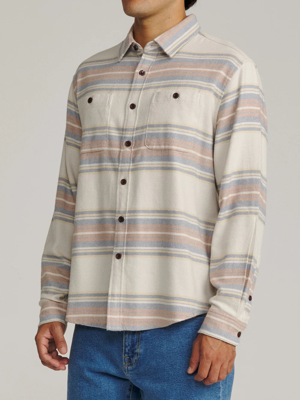 Katin M LS Sierra Flannel BIRCH