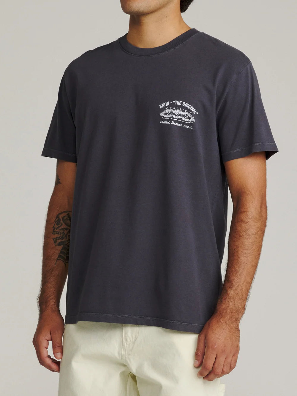 Katin M SS Shuck Tee POLAR NAVY VINTAGE WASH