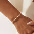 Bara Boheme Kimberly Pearl Beaded Gold Filled Bracelet