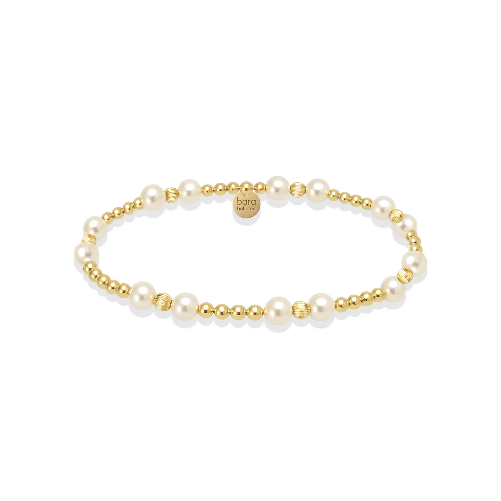 Bara Boheme Kimberly Pearl Beaded Gold Filled Bracelet