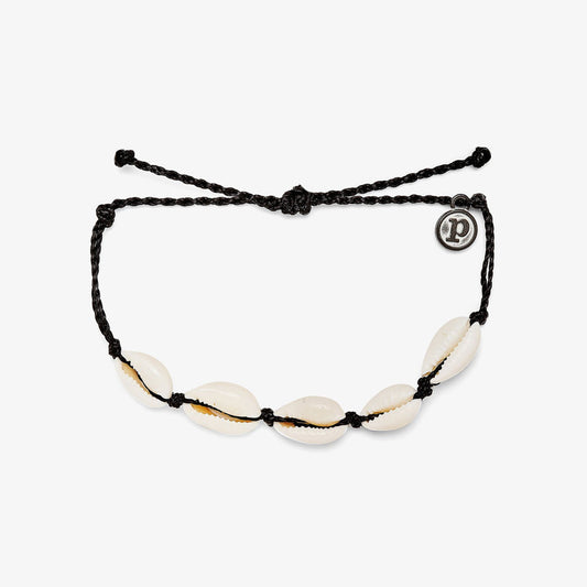 Pura Vida Knotted Cowries Bracelet BLACK