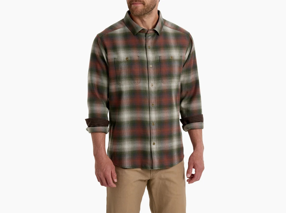 KUHL M LS Law Flannel OLIVE COPPER