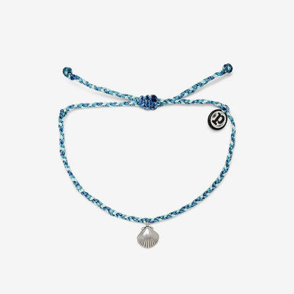 Pura Vida Silver La Concha Bracelet BLUE