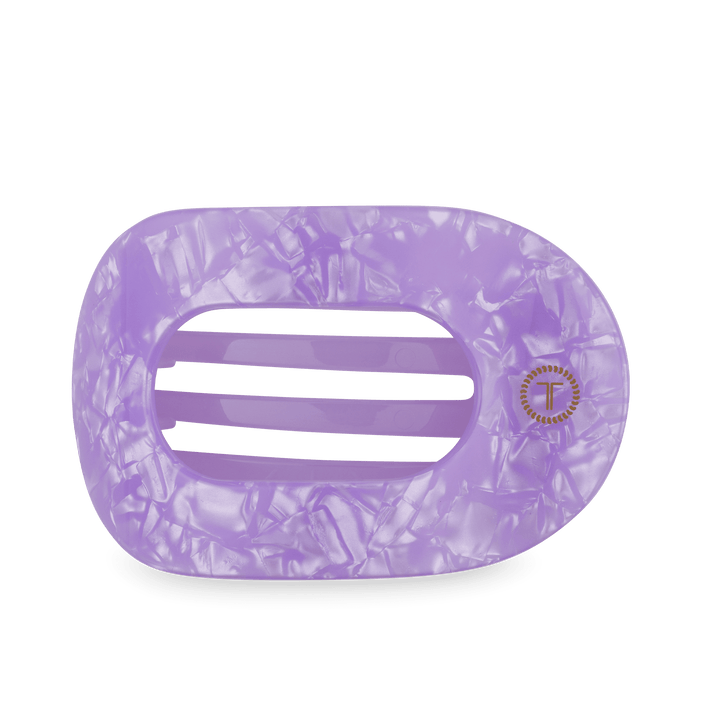 Teleties Large Flat Round Clip LAVENDER MIST