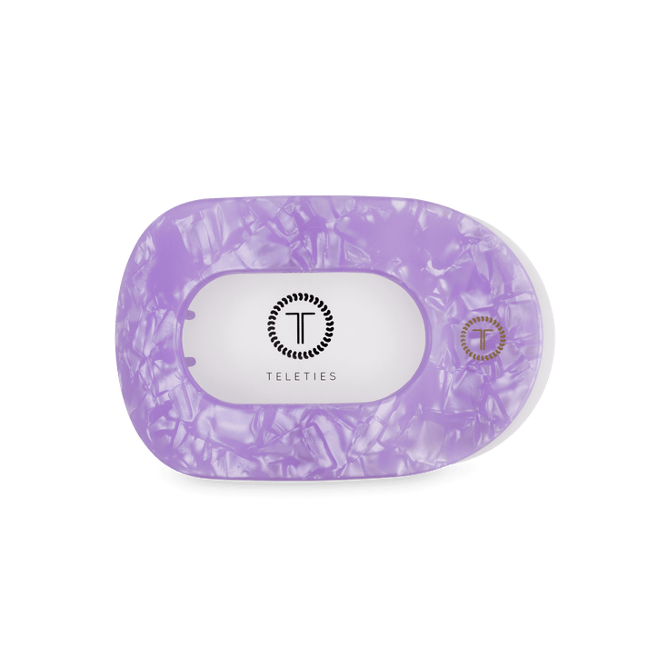 Teleties Medium Flat Round Hair Clip LAVENDER MIST