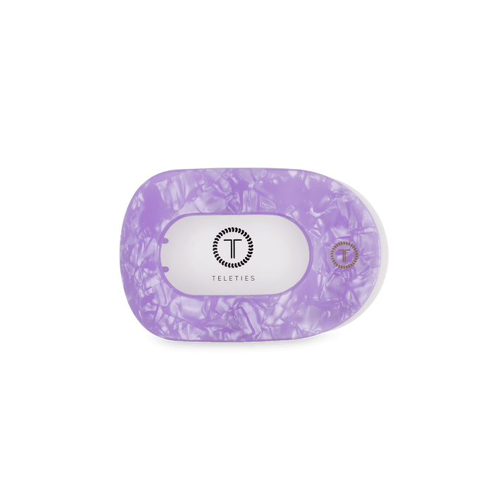 Teleties Small Flat Round Clip LAVENDER MIST