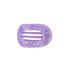 Teleties Small Flat Round Clip LAVENDER MIST